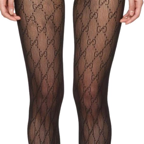 collant gucci noir gg|Gucci tights for women.